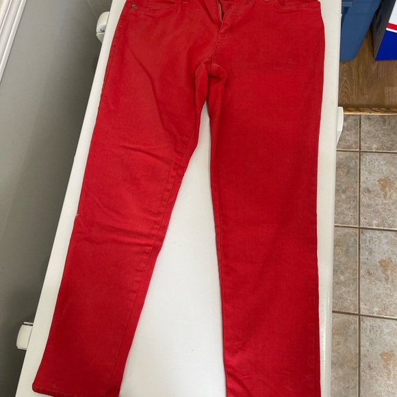 Orangey red Yoga jeans - Picture 2 of 3